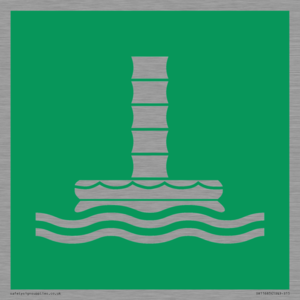 E055 safe condition marine evacuation chute